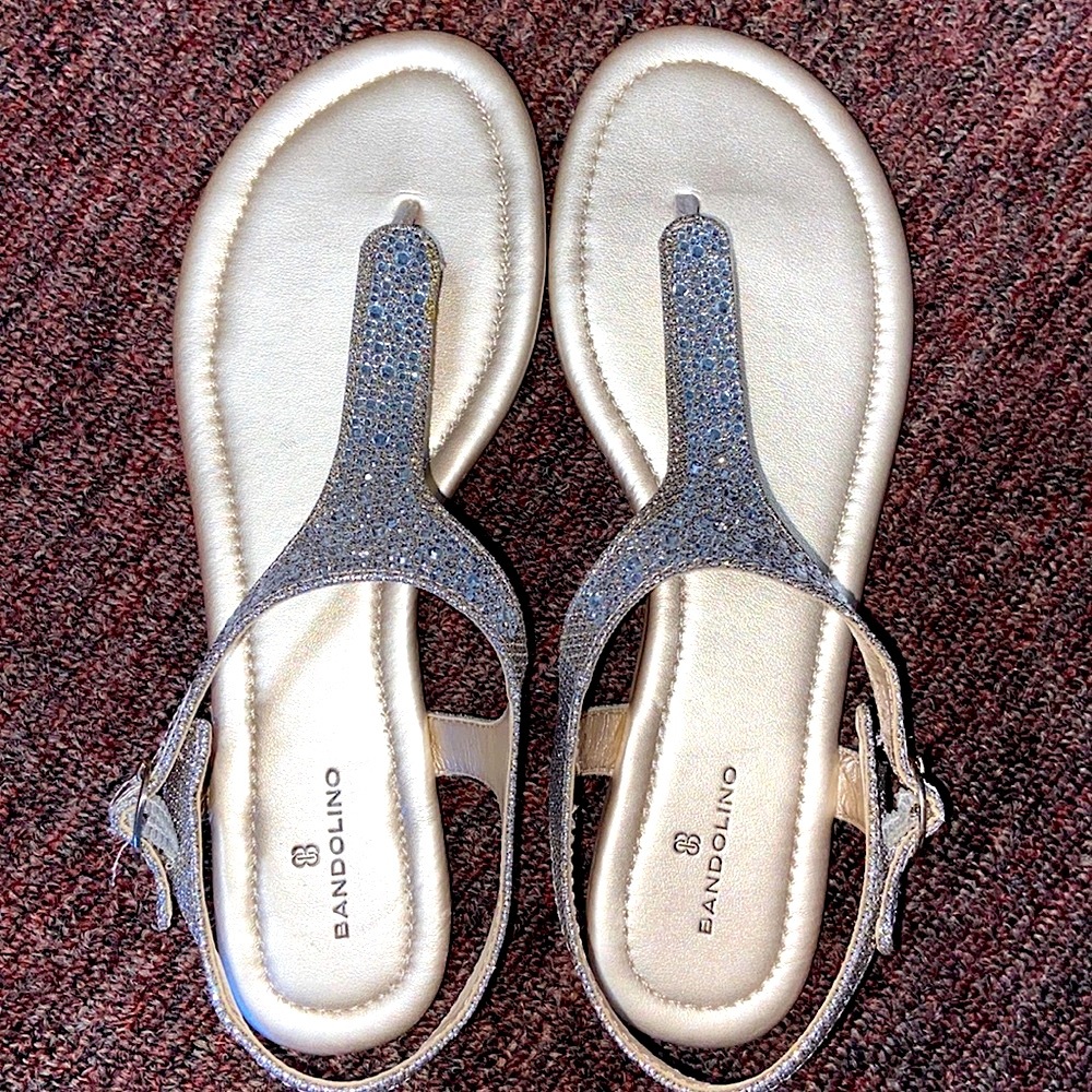 Bandolino | Gold Embellished Sandals